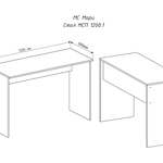 Письменный стол Мори МСП 1200.1 в Ейске