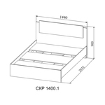 Кровать Софи СКР 1400.1 ДСВ в Ейске